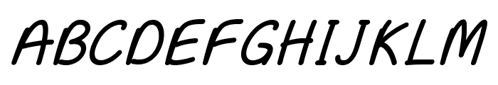 Fluria-BoldItalic Font UPPERCASE