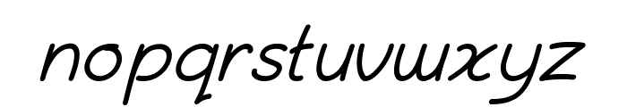 Fluria-Italic Font LOWERCASE