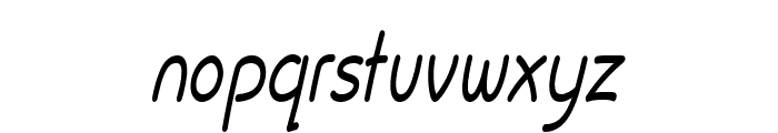 Flurian-CondensedItalic Font LOWERCASE
