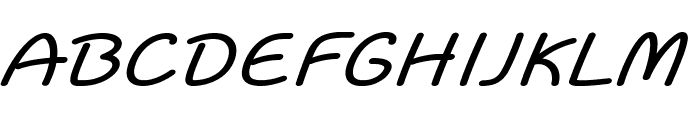 Flurian-ExpandedItalic Font UPPERCASE