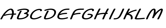 Flurian-ExtraexpandedItalic Font UPPERCASE