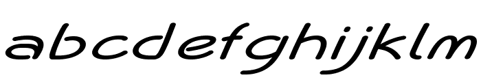 Flurian-ExtraexpandedItalic Font LOWERCASE