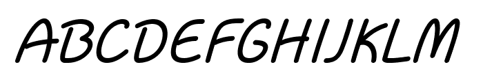 Flurian-Italic Font UPPERCASE
