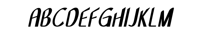Flush-BoldItalic Font UPPERCASE
