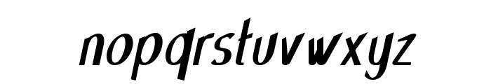 Flush-BoldItalic Font LOWERCASE