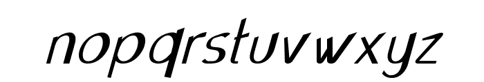Flush-ExpandedItalic Font LOWERCASE