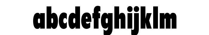 FlyerLTStd-ExtraBlackCond Font LOWERCASE