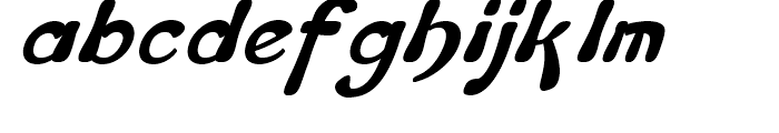 Flapper Oblique Font LOWERCASE