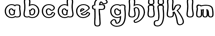 Flapper Outline Font LOWERCASE