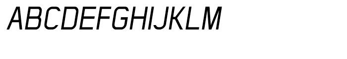Flat Sans Condensed Italic Font UPPERCASE