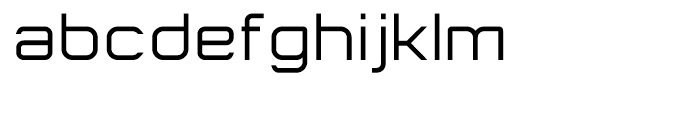 Flat Sans Extended Regular Font LOWERCASE