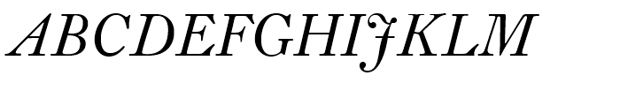Fleischman BT Italic Font UPPERCASE
