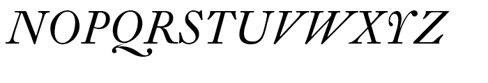 Fleischman BT Italic Font UPPERCASE
