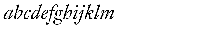 Fleischman BT Italic Font LOWERCASE