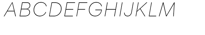 Flink Extra Light Italic Font UPPERCASE