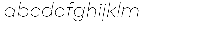 Flink Extra Light Italic Font LOWERCASE