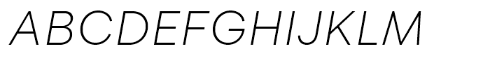 Flink Light Italic Font UPPERCASE