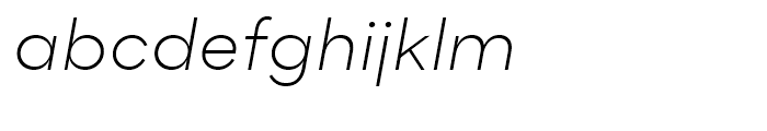 Flink Light Italic Font LOWERCASE