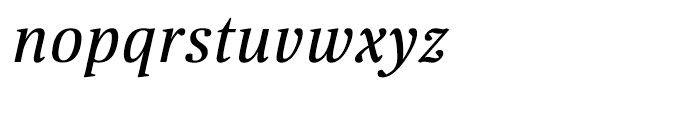 Floris Text 15 Italic Font LOWERCASE