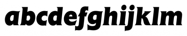 Flanders ExtraBold Italic Font LOWERCASE