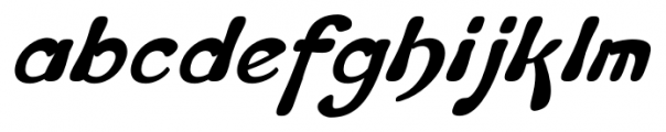 Flapper Oblique Regular Font LOWERCASE