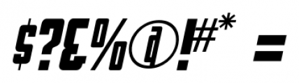 Flatbush Beanery Italic JNL Regular Font OTHER CHARS