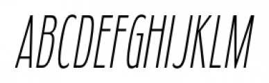 Fledgling Extra Light Italic Font UPPERCASE