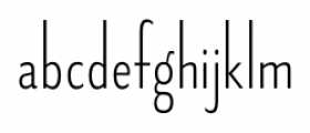 Fledgling Extra Light Font LOWERCASE