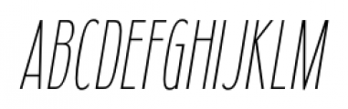 Fledgling Ultra Light Italic Font UPPERCASE