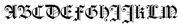 Fleischmann Gotisch Pro Regular Font UPPERCASE