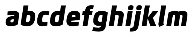 Flexo Black Italic Font LOWERCASE