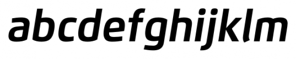 Flexo Bold Italic Font LOWERCASE