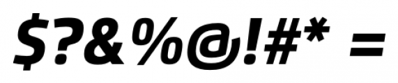 Flexo Heavy Italic Font OTHER CHARS