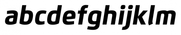 Flexo Heavy Italic Font LOWERCASE
