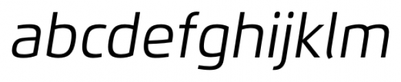Flexo Italic Font LOWERCASE