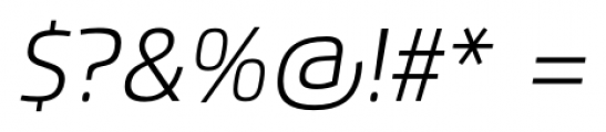 Flexo Light Italic Font OTHER CHARS