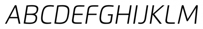 Flexo Light Italic Font UPPERCASE