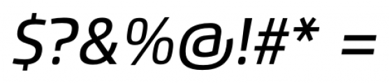 Flexo Medium Italic Font OTHER CHARS