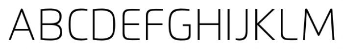 Flexo Thin Font UPPERCASE