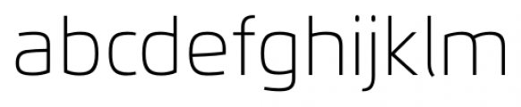 Flexo Thin Font LOWERCASE