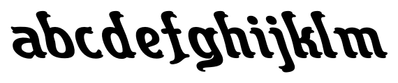 Flinscher Backslash Bold Font LOWERCASE