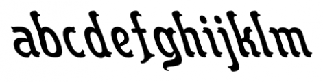 Flinscher Backslash Regular Font LOWERCASE