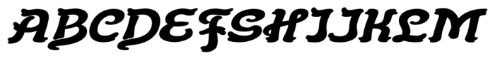 Flinscher Black Italic Font UPPERCASE