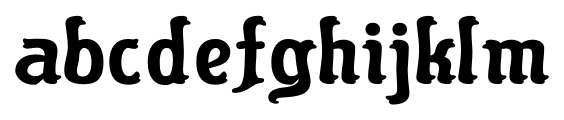 Flinscher Bold Font LOWERCASE