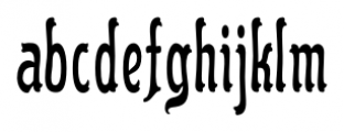 Flinscher Condensed Regular Font LOWERCASE