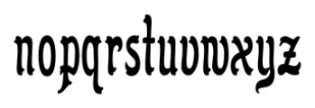 Flinscher Condensed Regular Font LOWERCASE