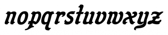Flinscher DemiBold Italic Font LOWERCASE