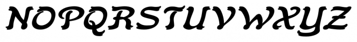 Flinscher Expanded Italic Font UPPERCASE