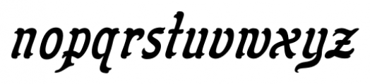 Flinscher Italic Font LOWERCASE