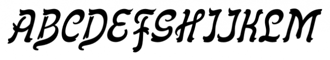 Flinscher Light Italic Font UPPERCASE